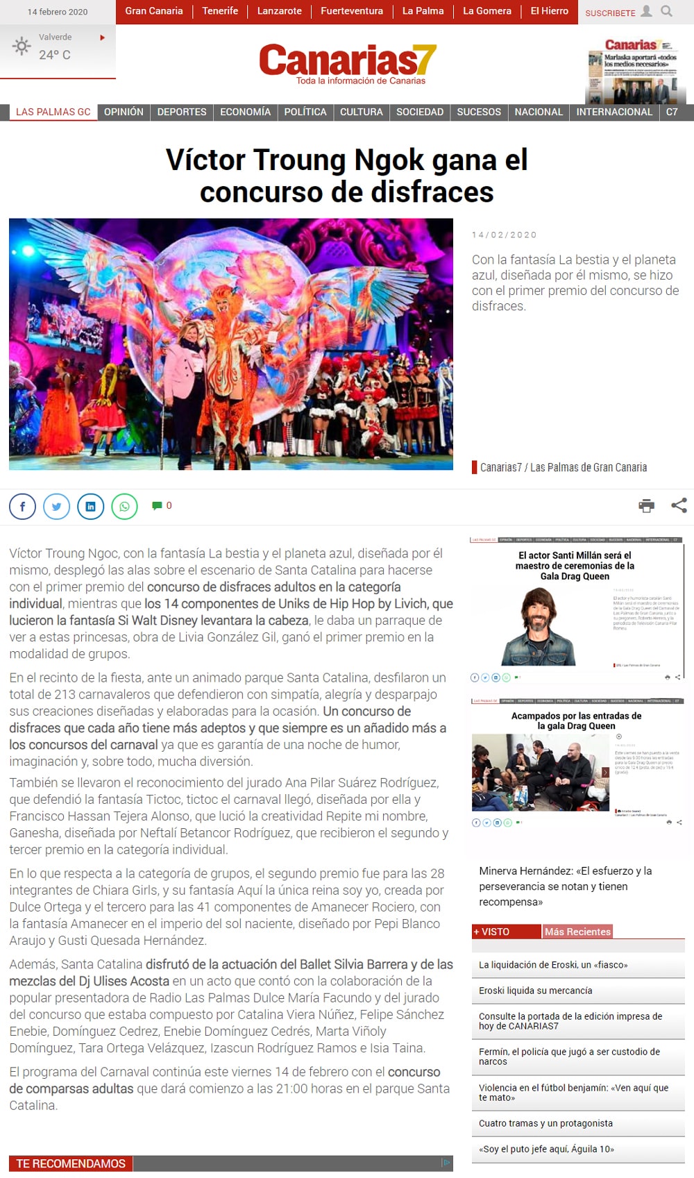 Drag Ybridex Angelodemon - 
                  			 Carnaval de Las Palmas 2020 