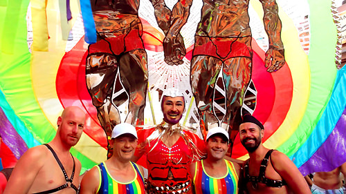 Gay Pride Maspalomas 2016 Drag Ybridex Angelodemon and friends